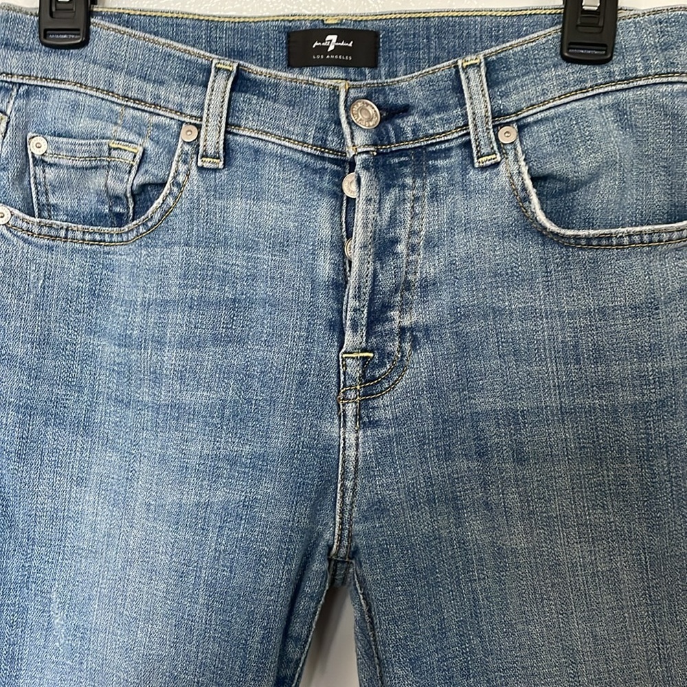 7‎ For All Mankind Josefina Size 25 94% Cotton - Picture 6 of 9
